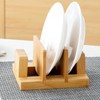 Kunovo Bamboo Pot Lid Holder,Cutting Board Organizer,Baking Sheet/Pan Organizer Rack