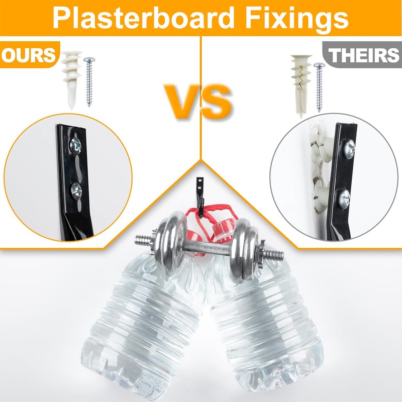 Wavanta 40PCS Plasterboard Fixings, Self Drilling Drywall Anchors and Screws