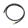 TUCKBOLD 100cm Car Tire Inflator Extension Hose Adapter Black Copper