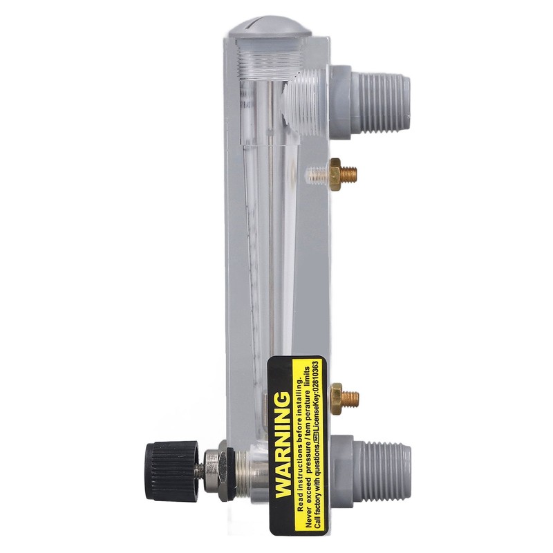 Liquid Flowmeter Panel Type Acrylic Transparent Adjustable Fluid Flow Meter