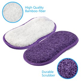 10 Pack Kitchen Dish Sponges Scrubber Non-Scratch Multi-Purpose Dishcloths, Sponge Along with Heavy Duty Scouring Power - Effortless Cleaning of Dishes, Pots and Pans