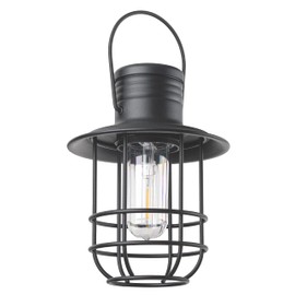Xodus Innovations BL820-2 Battery-Operated LED Filament Style Lantern Outdoors Either Hanging or Standing , with Your Choice of 4, 6 or 8 Hour Automatic Timer