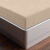 Utopia Bedding Fitted Sheet Double, Beige - Deep Pocket 14