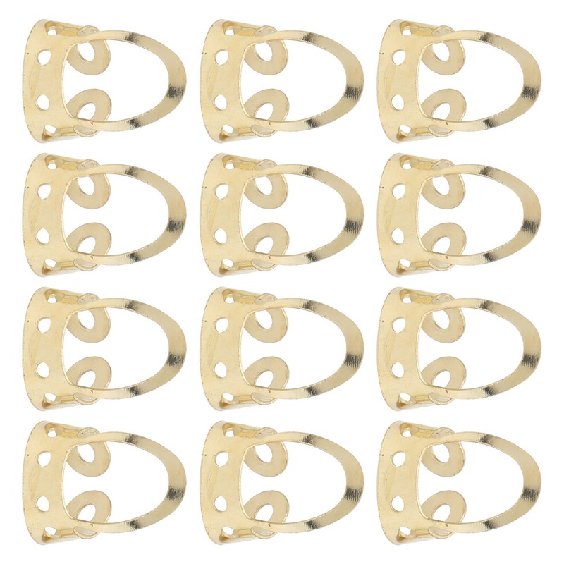 12Pcs Finger Picks Adjustable Stainless Steel Banjo Ukulele Guitar Plucked