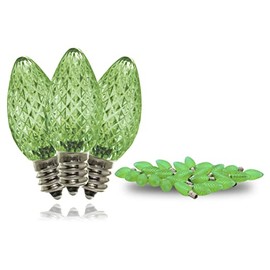 25 Pack C7 Green Dimmable SMD LED Retrofit Bulbs