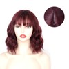 Women Wig Wine Red Button Hair Net Portable Compact Practical