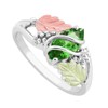 Marquise Synthetic Emerald May Birthstone Wrap Ring, Sterling Silver, 12k
