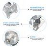 PATIKIL 1.5 Inch Fixed Caster Wheels, 4 Pcs Clear PU