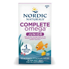 Nordic Naturals Omega Jr, Limón 90 Mini Geles Suaves 283 Mg