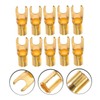 KOMBIUDA 20pcs U Shaped Terminal Connectors for Amplifiers and Compatibility