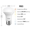 LVWIT LED Reflektor E27 R63, 806 lm, Warmweiß 2700K, 8W