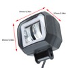 3in Motorcycle LED Headlights with Blue Aperture 20W Waterproof Bright