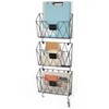 Wall Files Organizer Rack 3 Pockets Wall Mount Mail Organizer