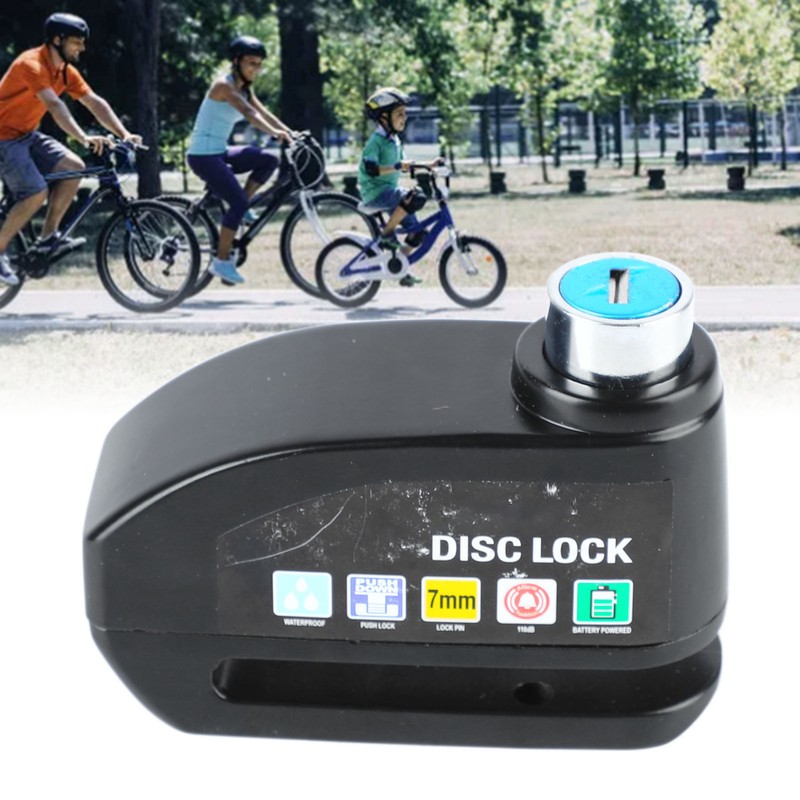 Bicycle Alarm Disc Lock Security Alarm Disc Brake Lock Riding