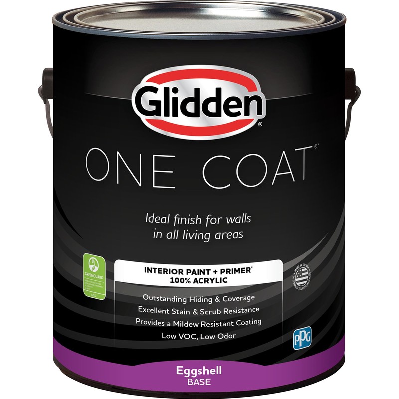 Glidden One Coat 1 gal. Deep Veridian/Green Eggshell Interior Paint