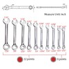 SPEEDWOX Mini Spanner Set SAE Ignition Wrench Set 10 Pcs