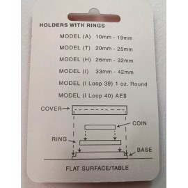 Airtite GENUINE 20mm WHITE RING AIR-TITE CAPSULE (HOLDER) FOR COIN, AIRTITE - NEW RETAIL