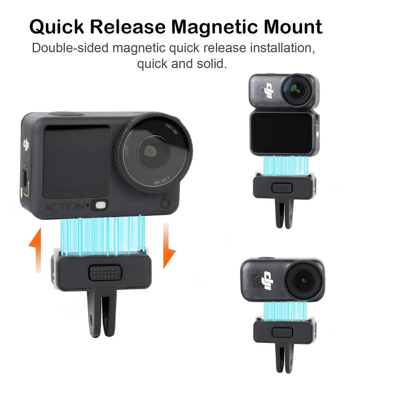 53" Osmo Action 6 Camera Selfie Stick Tripod, Magnetic Quick