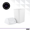 Superio Small 2.5 Gallon Plastic Trash Can with Swing Top