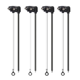 TMH 2 Prong Pigtail Wire Plug for Sealed Truck Trailer RV Fits with 2" and 2.5" Side Marker, Clearance Lights - 4 Pcs