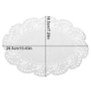 EQLEF Paper Doilies White, Disposable Oval White Lace Decorative Doily