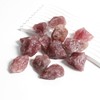 1.1lb Bulk Raw Red Strawberry Quartz Stone Rough Crystal-Natural Raw