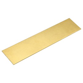 uxcell Brass Sheet, 1Pcs 8" x 2" x 0.08" H62 Metal Sheets Plates for Crafts, Electrical Repairs, Industry