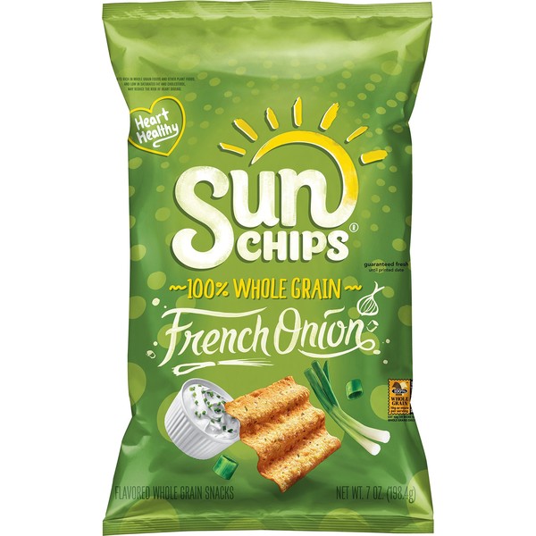 SunChips French Onion Flavored Multigrain Snacks, 7 Ounce