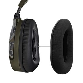 kwmobile 2 x Ear Pads Compatible with TurtleBeach Beach Recon 70 Headphones - Replacement Ear Pads for Overear Headphones