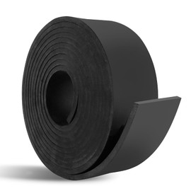 Rubber Strip Neoprene Sheet Solid Rubber Strips for Weather Seal Pads Floor Covering Vibration Protection Gasket DIY Leveling ((50mm(W)×5mm(T)×3m(L)))