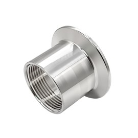 Beduan 1.5" Tri Clamp to 1-1/4" NPT Female Stainless Steel Sanitary Fitting Home Brew Connector (Ferrule OD 50.5mm)