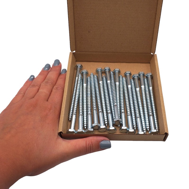 SKIR'CO (Pack of 6) DIN 571 Zinc Plated Steel Hex
