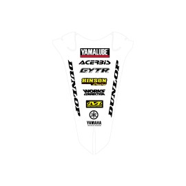 Yamaha 2022-2025 YAMAHA YZ125 YZ250 WHITE REAR FENDER LAMINATED MOTOCROSS GRAPHICS MX