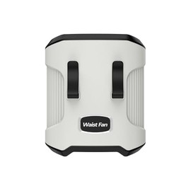 4000mAh Personal Waist Fan, 3 Speeds Strong Airflow, with up to 24H of Working Time, Wearable Belt Fan for Camping, Outdoor, Jobsite (Grey)