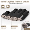Rahhint Thermal Winter Gloves for Men Women Pure Wool Knit