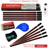 NATARAJ Ultimate Quality - 10 Hexagonal Wooden Pencils Eraser Sharpener