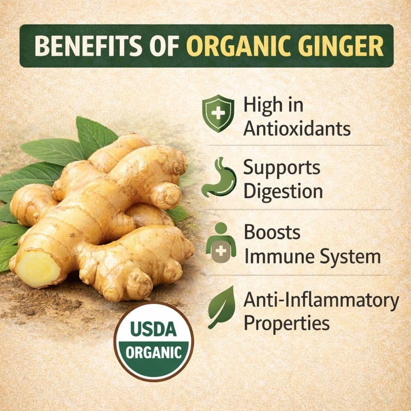 Fresh Organic Ginger Root – Premium, Natural, and Versatile with