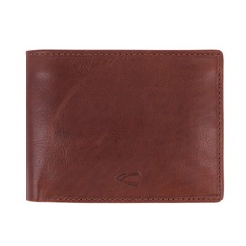 camel active Como Men's RFID Horizontal Leather Wallet, Medium, cognac brown, 000219