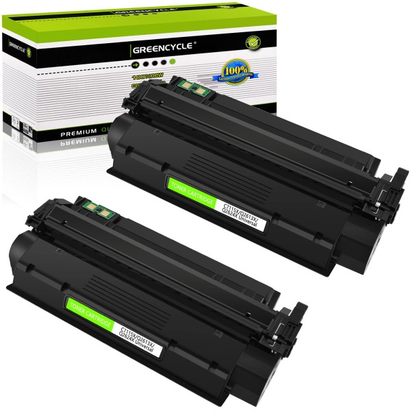 For HP 2PK Q2613X Black Laser Toner Cartridge Compatible For