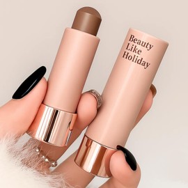 Cool Tone Contour Stick - Cream Contour Makeup for Face Shaping, Matte Gray Brown Bronzer Stick, Blendable, Waterproof, Long-Lasting, Travel Size for Women & Men（02Natural Brown）