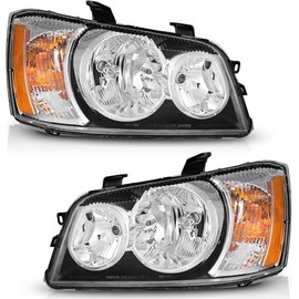 Vizotae Headlights with High/Low Beam Bulbs for 2001-2003 Toyota Highlander