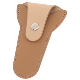 Gatuida Cuticle Cutter Bag Solid Leather Nail Scissor Storage Holder Protective Cover Compact Non Slip Grip Manicure Scissor Pouch for Professional and Personal Use