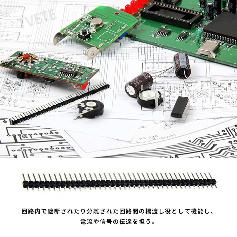 TVETE Pin Header, Pin Socket, Connector, Pin Socket, 30 Pieces,