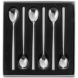 Stellar Horwood BL46 Set of 6 Latte/Sundae Spoon, Silver