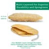 Natural Loofah Exfoliating Sponge (3 Pack) - Organic Body Scrubber