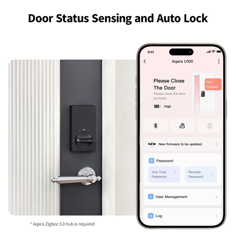 Aqara Smart Lock U50, Keyless Entry Door Lock with Apple