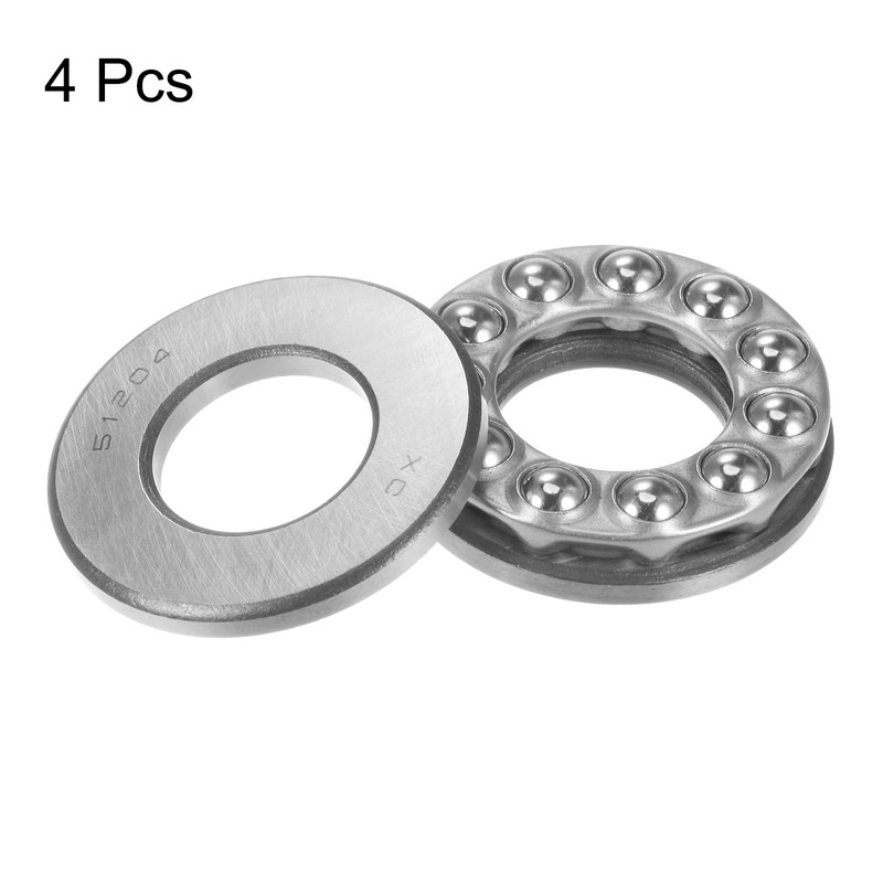 sourcing map 51204 Thrust Ball Bearing 20mm x 40mm x