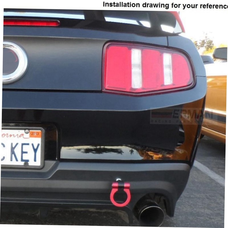 SOLUSTRE Trailer Hitch Front Bumper Towing Rings Automobile Tow Hook