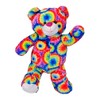 Cuddly Soft 16 inch Stuffed Tie Dye Teddy Bear -