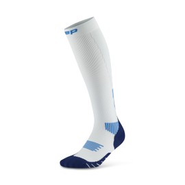 CEP - Men's Core 5.0 Tall Compression Long Running Socks for Optimal Blood Circulation and Fast Recovery, ice/blue, L